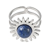 Stainless Steel Cuff Open Rings RJEW-JR01078-02-5