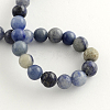 Round Dyed & Heated Natural Blue Aventurine Beads Strands G-R254-8mm-2