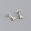 925 Sterling Silver with Synthetic Opal Cartilage Earrings FS-WG3DFDB-09-1