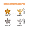SUPERFINDINGS 32Pcs 2 Colors Brass Charms KK-FH0003-82-2