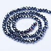 Electroplate Glass Beads Strands LS-EGLA-A034-P4mm-B01-2