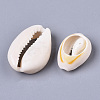 Natural Cowrie Shell Beads X-SSHEL-N034-34-3