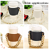 PU Leather Heat Resistant Reusable Cup Sleeve AJEW-WH0326-38D-5