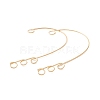 316 Stainless Steel Ear Cuff Findings Ion Plating(IP) X-STAS-H148-01G-3