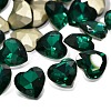 Faceted Heart Glass Pointed Back Rhinestone Cabochons RGLA-A020-10x10mm-S02-1