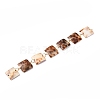 Handmade Square Natural Shell Link Chains AJEW-JB00824-1