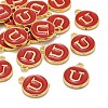Golden Plated Alloy Enamel Charms ENAM-S118-03U-4