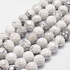 Natural Howlite Beads Strands G-G736-25-8mm-1