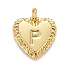 Rack Plating Real 18K Gold Plated Brass Pendants KK-E260-01G-P-1