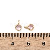 Brass Pave Cubic Zirconia Pendants KK-H204-03KCG-04-3
