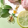 Bees Handmade Glass Seed Beads Pendants Decorations HJEW-MZ00069-01-2