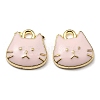 Golden Plated Alloy Charms ENAM-L042-01G-02-2