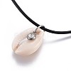 (Jewelry Parties Factory Sale)Cowrie Shell Pendant Necklaces NJEW-JN02339-2