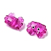 Transparent Glass Enamel Beads LAMP-V001-08B-2