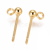 304 Stainless Steel Ear Stud Components STAS-F227-18A-G-2