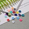 240G 24 Colors Handmade Polymer Clay Beads CLAY-JP0001-07-4mm-5