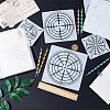 Gorgecraft 12Pcs 3 Sizes Mandala Flower Plastic Drawing Stencils DIY-GF0007-78-3