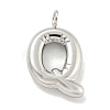 Non-Tarnish 304 Stainless Steel Pendants STAS-C102-15P-Q-1