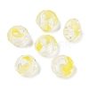 Two Tone Glass European Beads GDA009-2-1