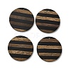 Opaque Resin & Walnut Wood Pendants WOOD-F012-01-3