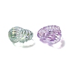 UV Plating Iridescent Acrylic Beads X-OACR-B021-05-2