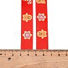 5 Yards Christmas Polyester Printed Grosgrain Ribbon OCOR-A008-01E-4