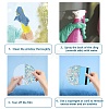 Waterproof PVC Colored Laser Stained Window Film Static Stickers DIY-WH0314-132-3