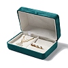 Rectangle Iron Covered with Velvet Jewelry Set Storage Boxes CON-K002-05C-3
