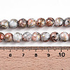 Baking Paint Glass Beads Strands DGLA-N003-8mm-B05-5