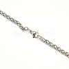 304 Stainless Steel Wheat Chain Necklace Making STAS-A028-N005P-3