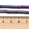 Electroplated Natural Lava Rock Beads Strands G-K388-03B-09-4