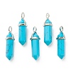 Synthetic Turquoise Pendants G-M378-01P-A28-1