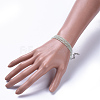Cat Eye Beads Wrap Bracelets BJEW-JB04397-01-4