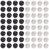 100Pcs 2 Colors Pave Disco Ball Beads RB-TA0001-28-2
