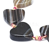 Natural Banded Agate/Striped Agate Beads Strands G-L544-056B-01-2
