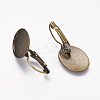 Brass Leverback Earring Findings X-KK-A025-AB-2