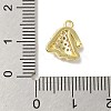 Brass Micro Pave Cubic Zirconia Charms KK-P278-08G-3