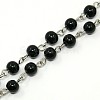 Handmade Glass Pearl Beaded Chains for Necklaces/Bracelets Making AJEW-PH00633-05-1