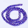 Electroplate Glass Beads Strands EGLA-A034-T8mm-B15-2