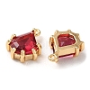 Real 18K Gold Plated Brass Micro Pave Cubic Zirconia Charms KK-Q779-08G-05-2