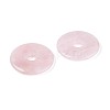 Natural Rose Quartz Big Pendants G-T144-43B-2