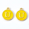 Golden Plated Alloy Enamel Charms LS-ENAM-S118-09U-2