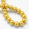 Baking Paint Pearlized Glass Pearl Round Bead Strands HY-Q003-6mm-31-4