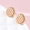 Brass Stud Earrings EJEW-D288-03G-5