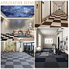 12Pcs Square Self-adhesion Polyester Carpet Tape DIY-CN0003-45D-4