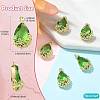 Transparent Glass Pendants GLAA-FZ0001-02G-4