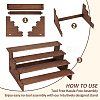 4-Tier Wood Organizer Display Riser Rack ODIS-WH0329-97-3