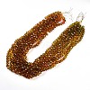 Baking Paint Transparent Glass Beads Strands DGLA-A035-T10mm-A05-2
