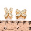 Brass Micro Pave Clear Cubic Zirconia Beads KK-T071-17G-X-3