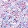 Transparent Spray Painted Glass Seed Beads SEED-L011-10A-19-3